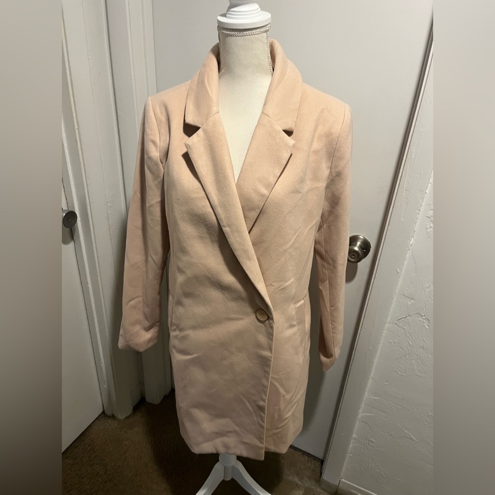 NWT Missguided Oversized Jacket for Women Tan color Size 6 - Picture 3 of 9